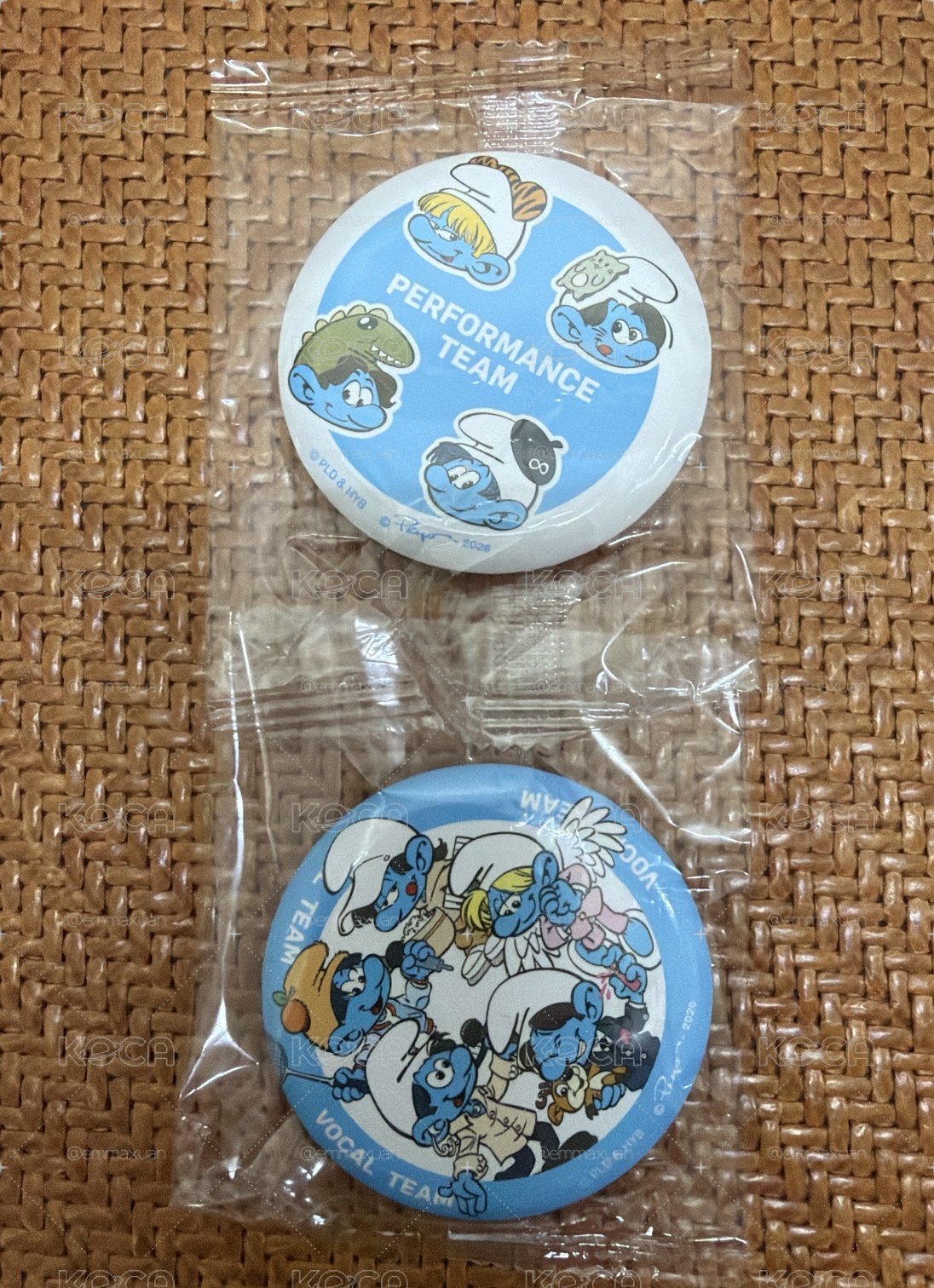 藍色小精靈徽章 表演隊+唱隊