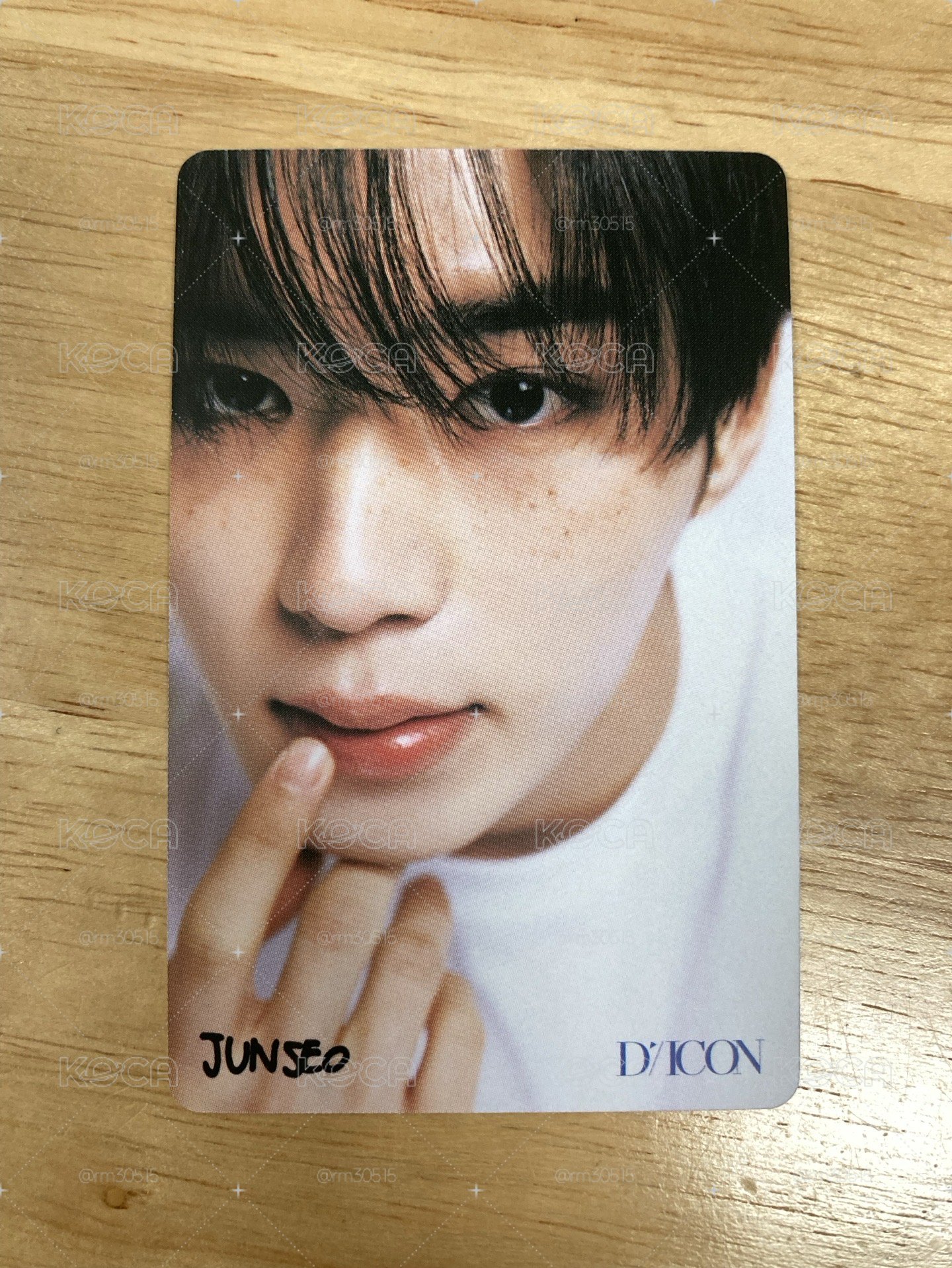 金俊抒 D社 A-TYPE 雜誌卡 個人資料卡