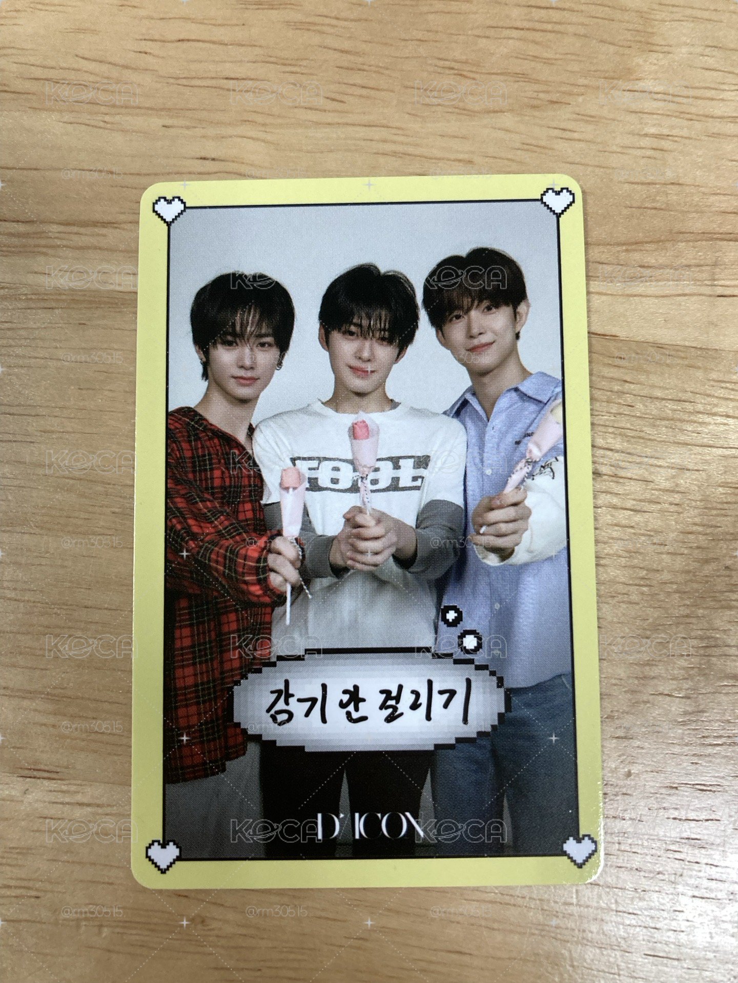 周安信/鄭相炫/金虔佑 D社 B-TYPE 雜誌卡（2月）