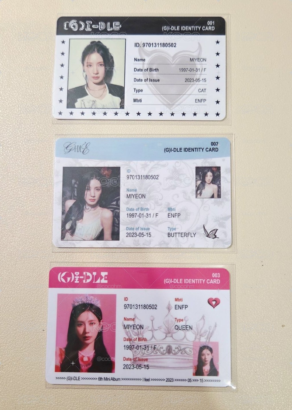 G-IDLE I feel 薇娟 三版 ID 卡❤️