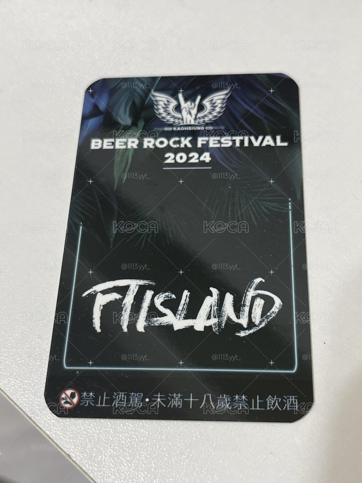 FTISLAND 2024高雄啤酒節 入場卡