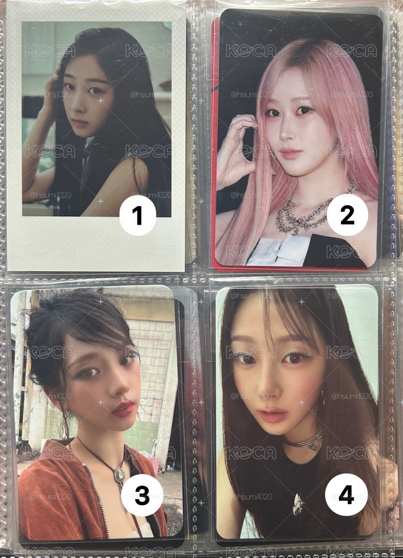 aespa Karina, Giselle, Ningning 專卡、特典卡、周邊卡小盤（可拆）