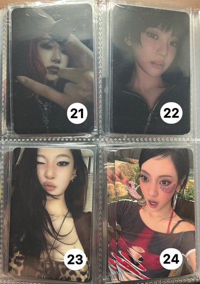 aespa Karina, Giselle, Ningning 專卡、特典卡、周邊卡小盤（可拆）