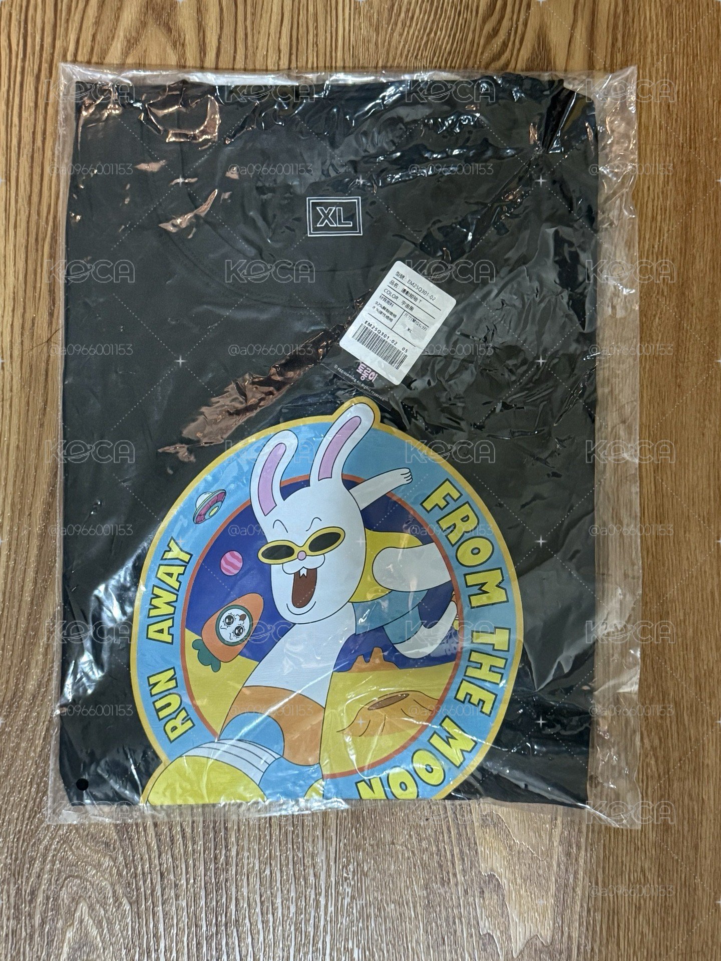兔龍路跑上衣 黑 XL 全新未拆