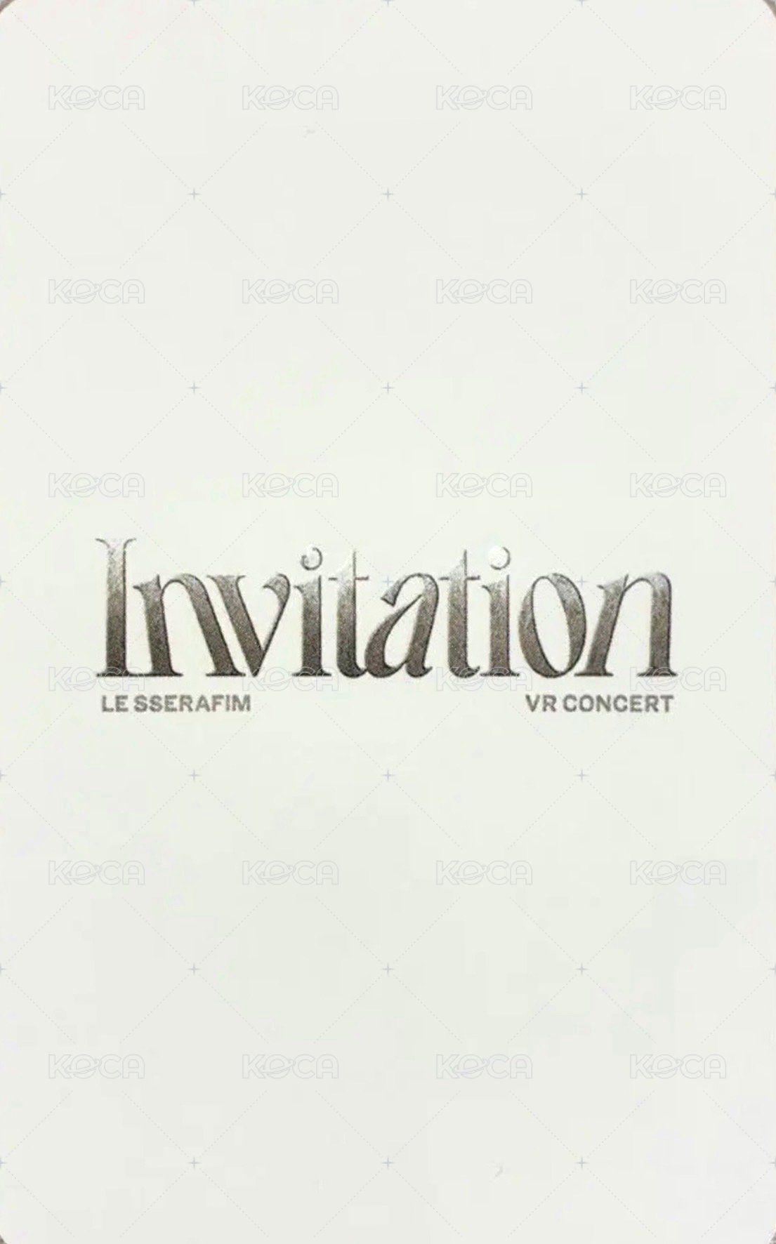INVITATION 2.0 電影卡  背面