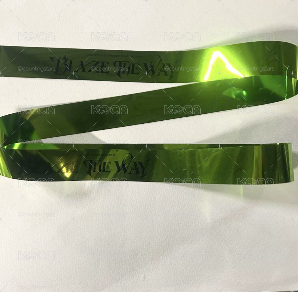 &TEAM 日巡彩帶 手寫訊息 簽名 彩帶