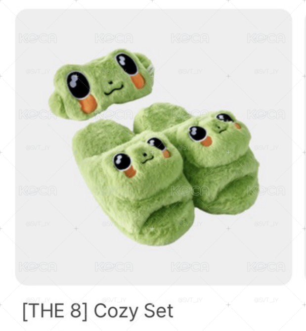 現貨｜Seventeen Artist-made 成員自製-The 8 明浩_眼罩拖鞋組(送克拉島紙花）