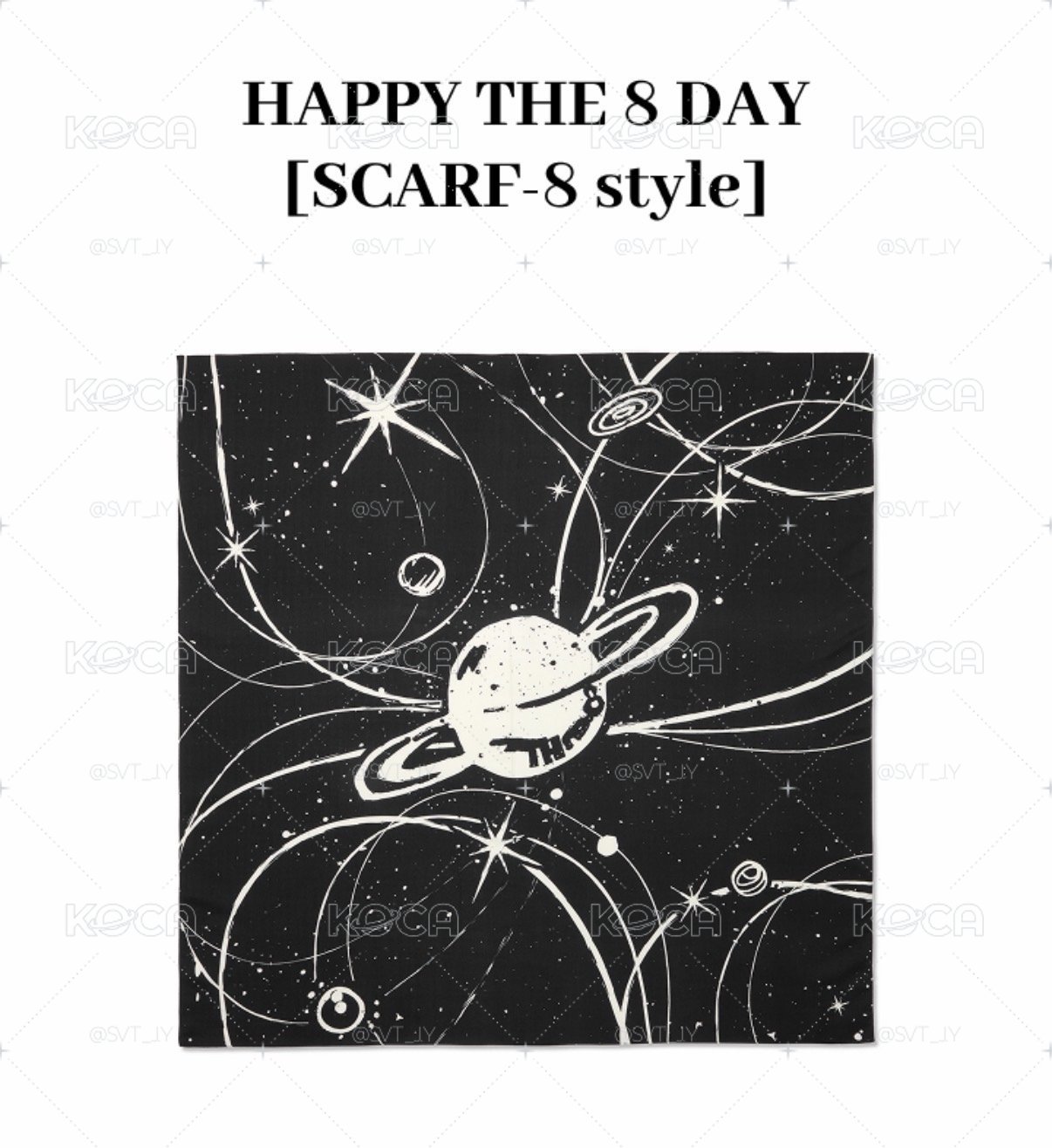 明浩生日禮（兩組）HAPPY THE 8 DAY [SCARF-8 style/8 stars] 