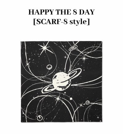 HAPPY THE 8 DAY [SCARF-8 style/8 stars]明浩生日禮