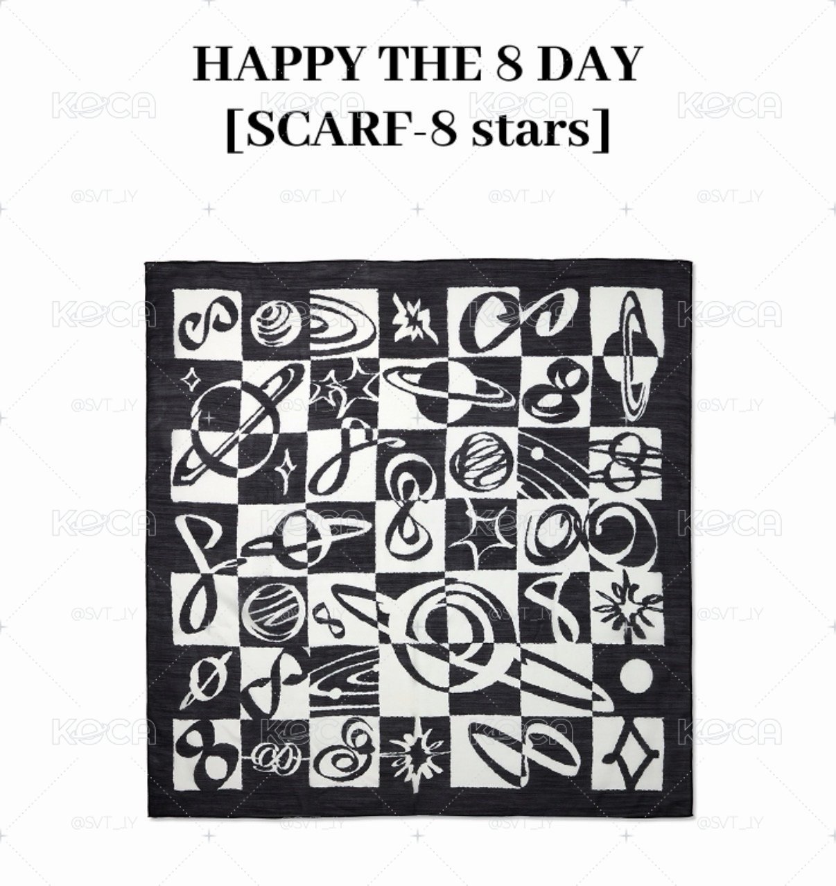 HAPPY THE 8 DAY [SCARF-8 style/8 stars]明浩生日禮
