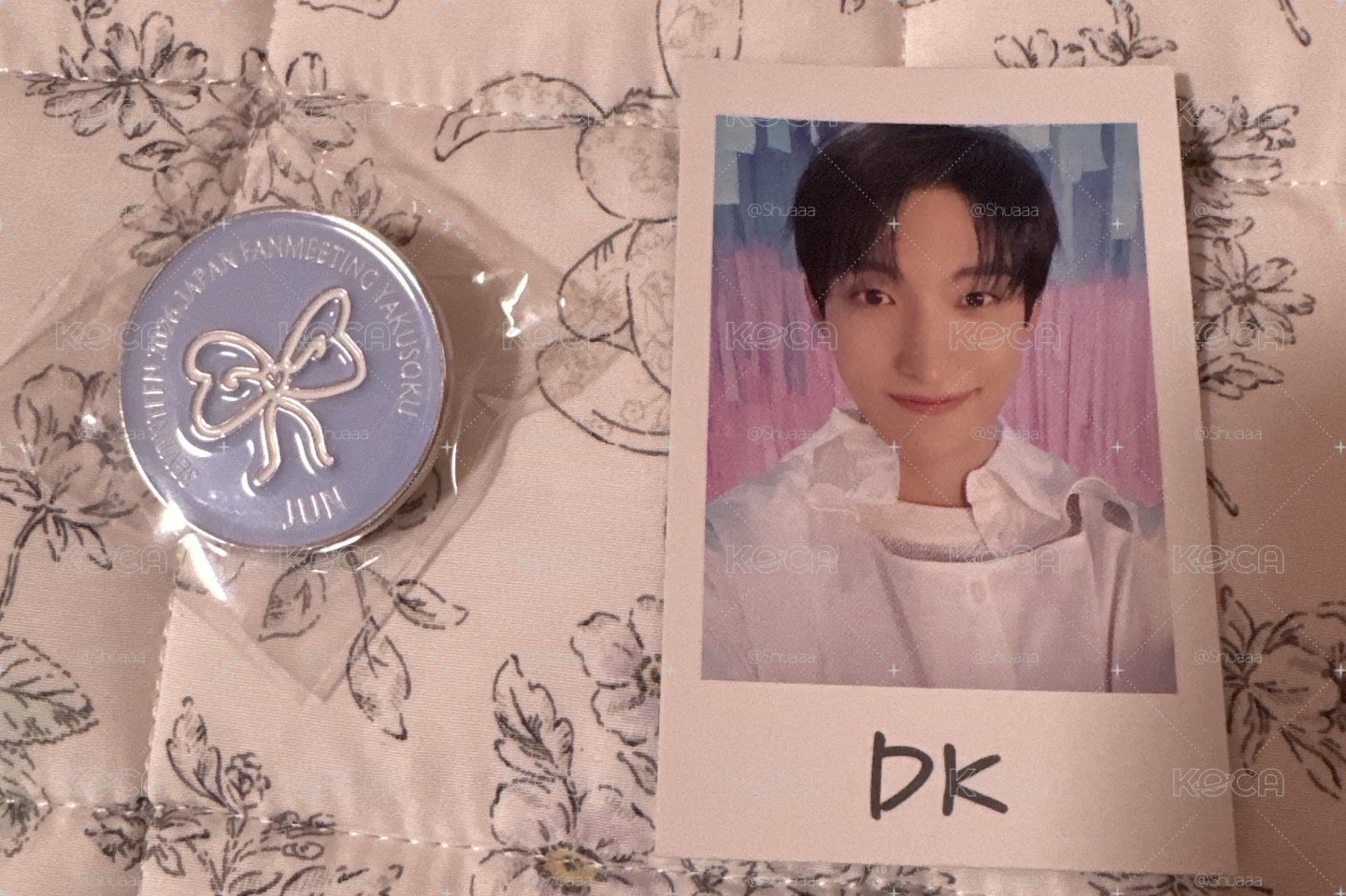 SEVENTEEN  YAKUSOKU DK 拍立得 Jun pin