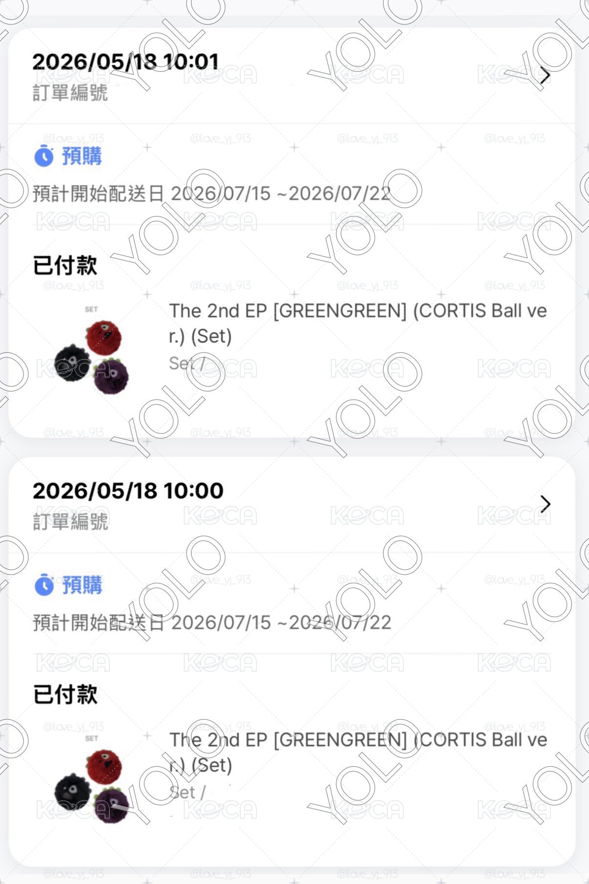 預購 CORTIS 迷二球專 黑色 紅色 紫色 POYOYOI 