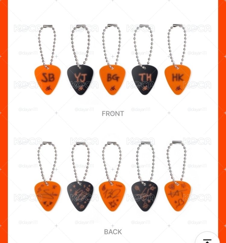 TXT[MOA CON ]GUITAR PICK  Lucky Draw 撥片