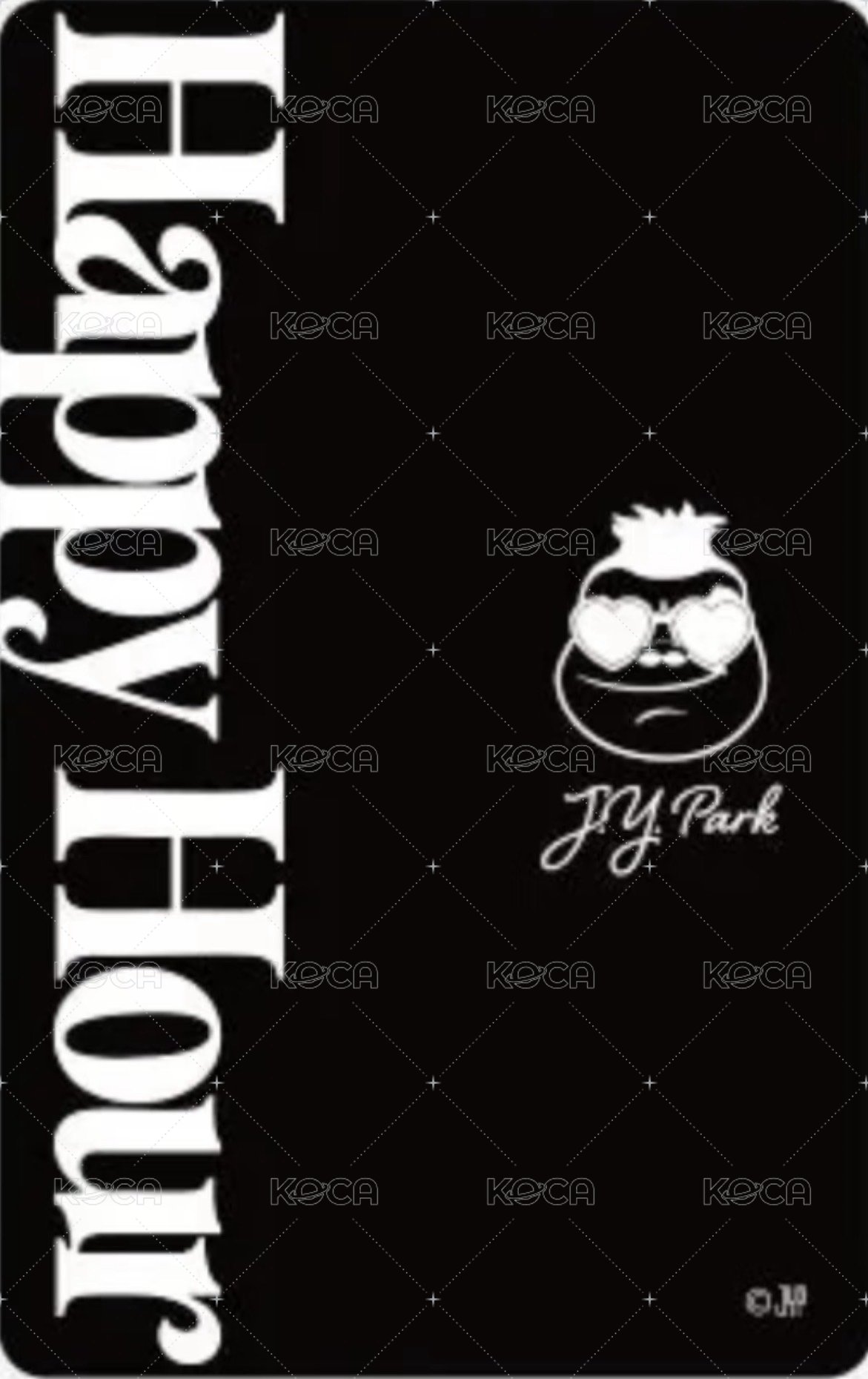 2026 J.Y.PARK CONCERT HAPPY HOUR JYP JAPAN 周邊卡 HAPPY HOUR 外套卡 背面