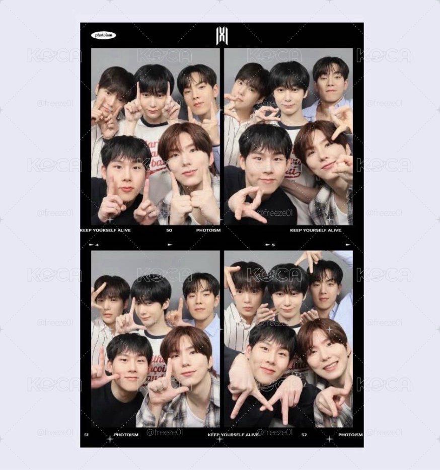 5/21寄出 代印 MONSTA X 11週年  snapism 人生四格 貼紙