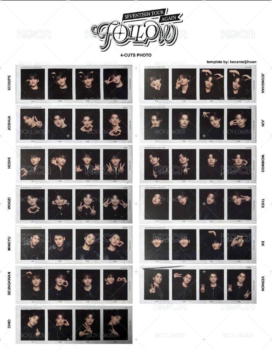 SVT follow人生四格 整組
