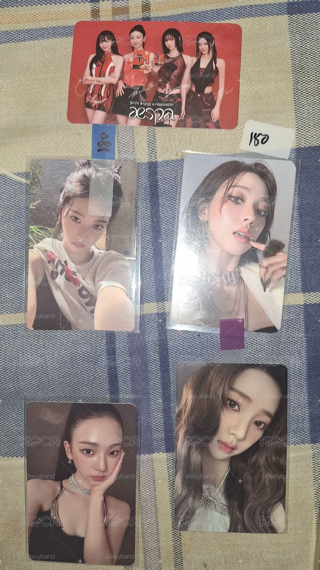 1元起標 Karina 柚小卡4張+辛拉麵卡大損