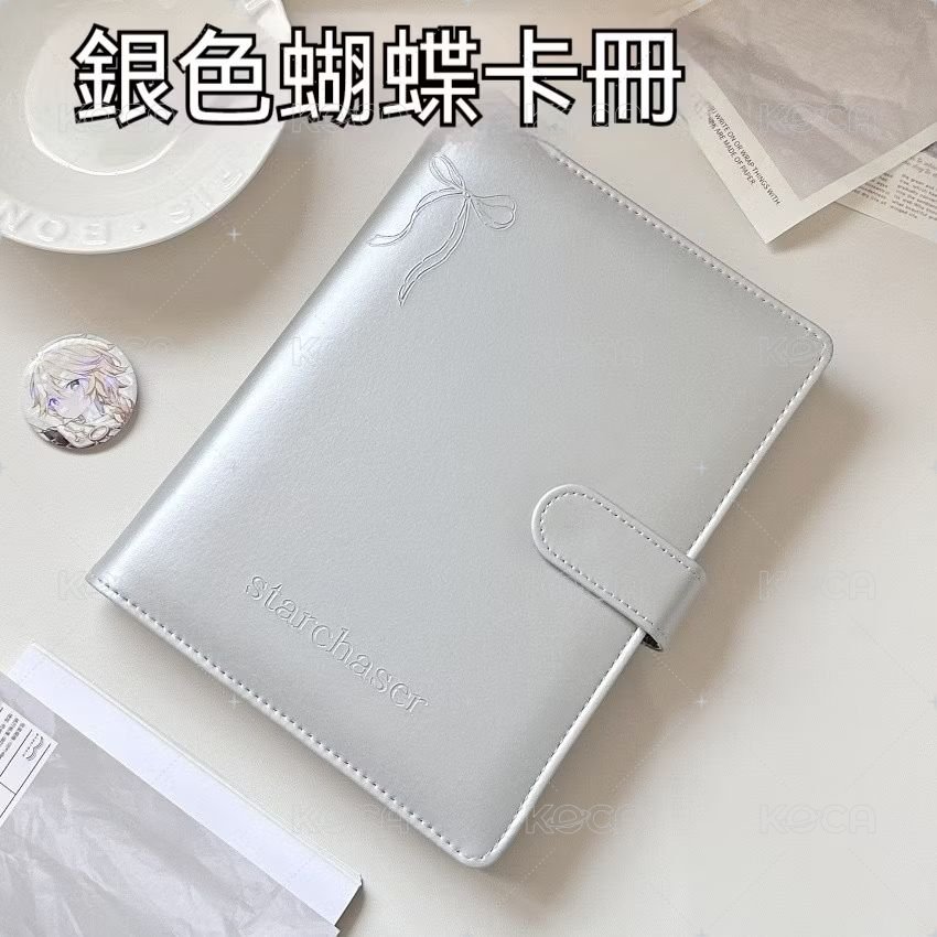 銀色皮質四宮格卡冊