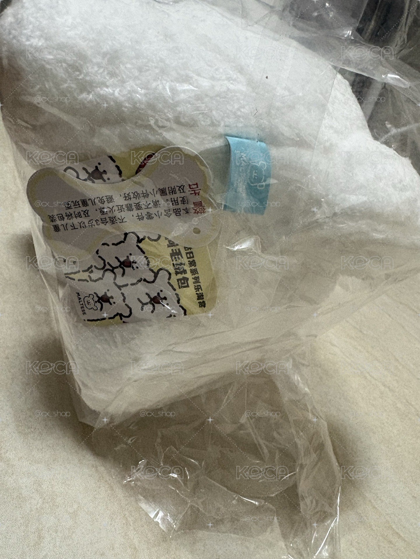 Maltes 線條小狗貼貼日常系列樂淘賞 A 賞毛絨包