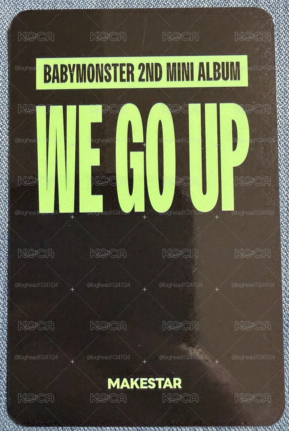 Babymonster WE GO UP MS 幸運卡 賢
