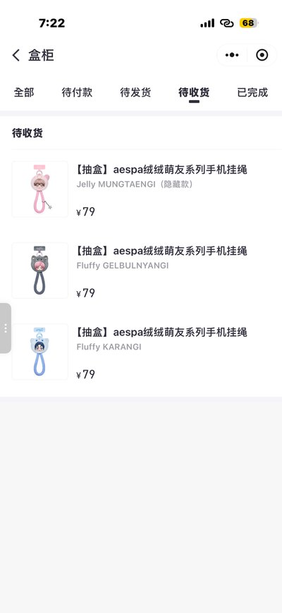 aespa x pop mart手機掛繩 普通款、隱藏款