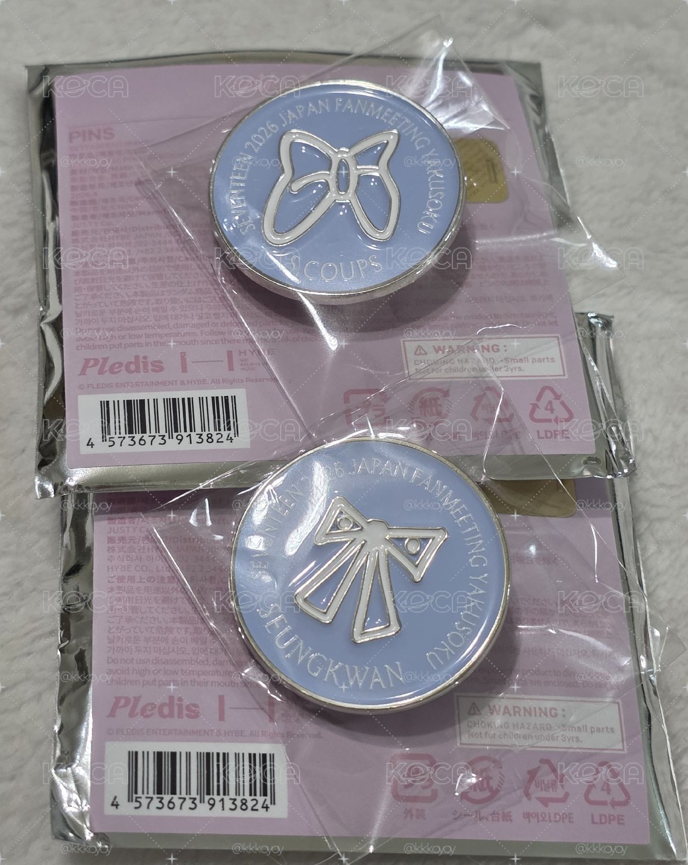 YAKUSOKU 蝴蝶結徽章 哲寛