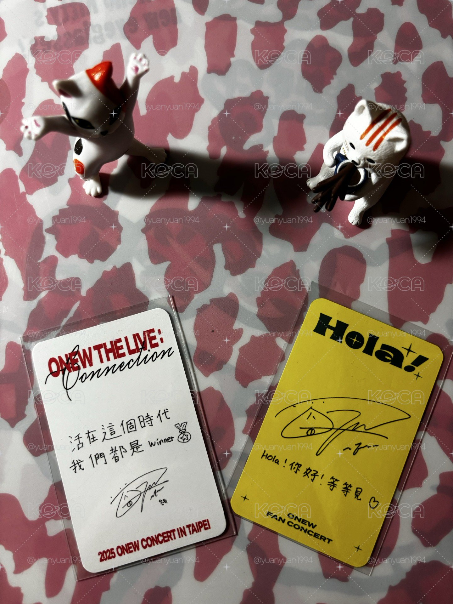 溫流 李珍基ONEW 台北見面會小卡套組