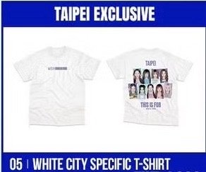 Twice 台北城市限定白T 