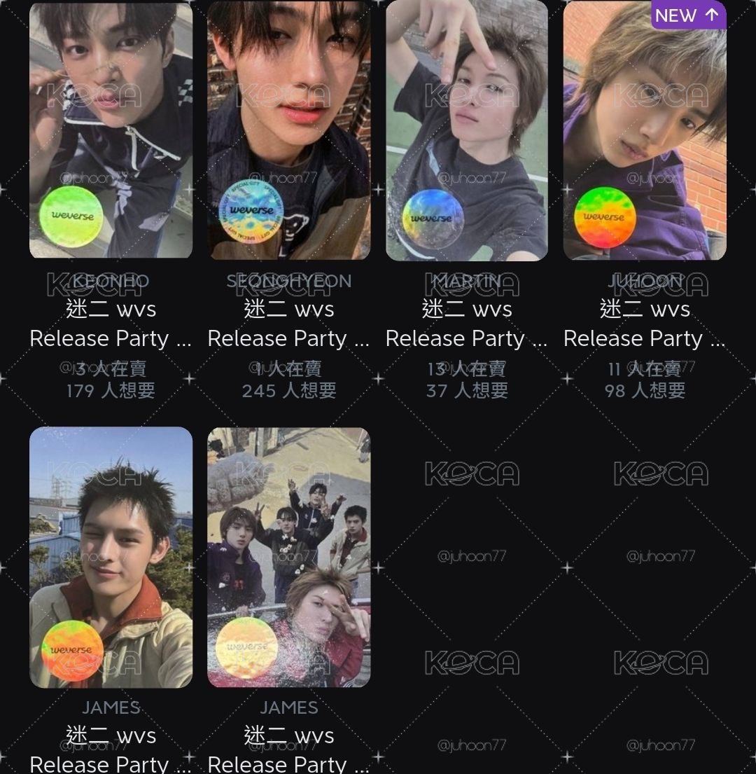 迷二 wvs Release Party Live 特典卡 