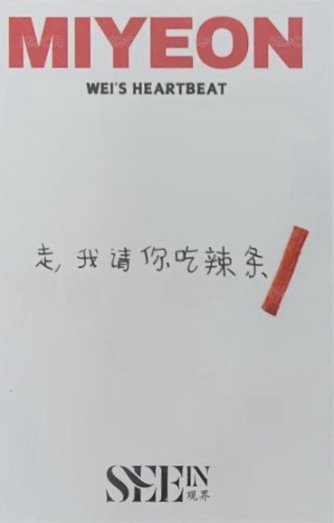 SEEIN觀界雜誌 SEEIN 觀界 B版 雜誌卡 自拍小卡 背面