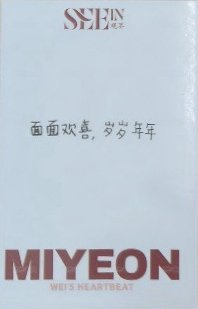 SEEIN觀界雜誌 SEEIN 觀界 A版 雜誌卡 自拍小卡 背面