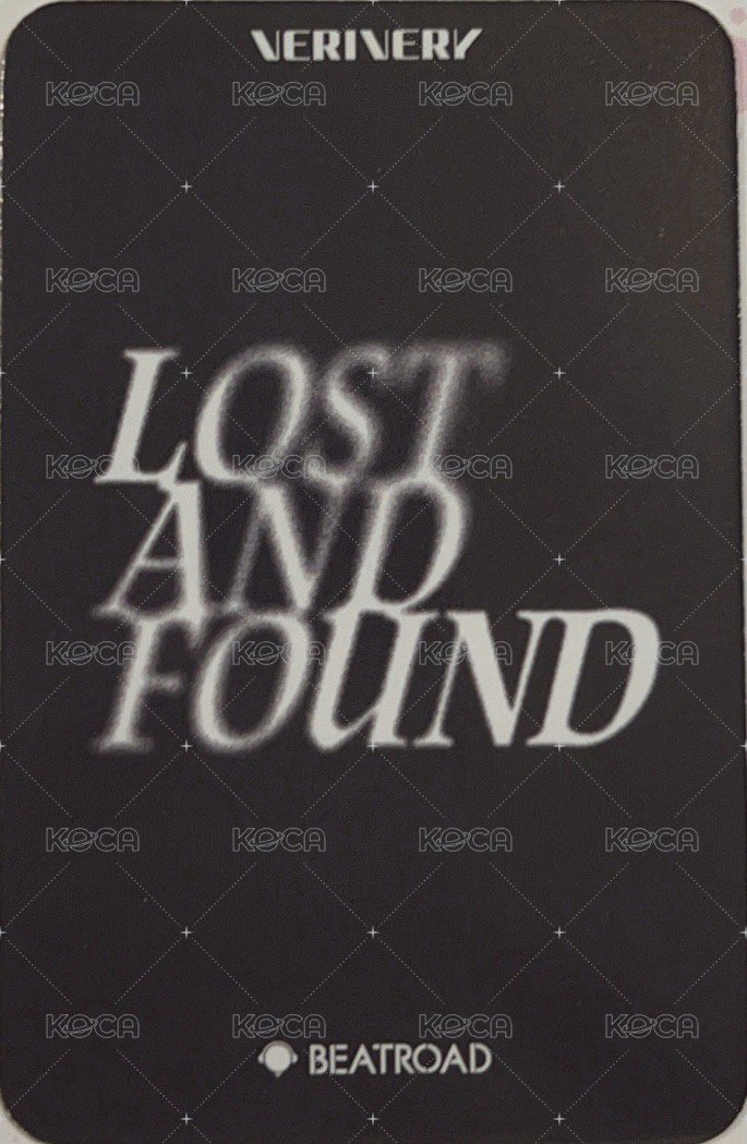 Lost and Found br 簽售卡 公司職員ver. 背面