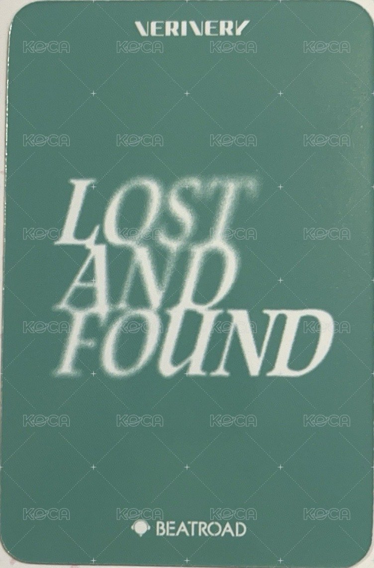 Lost and Found br 線下 簽售卡 帕恰狗ver. 背面