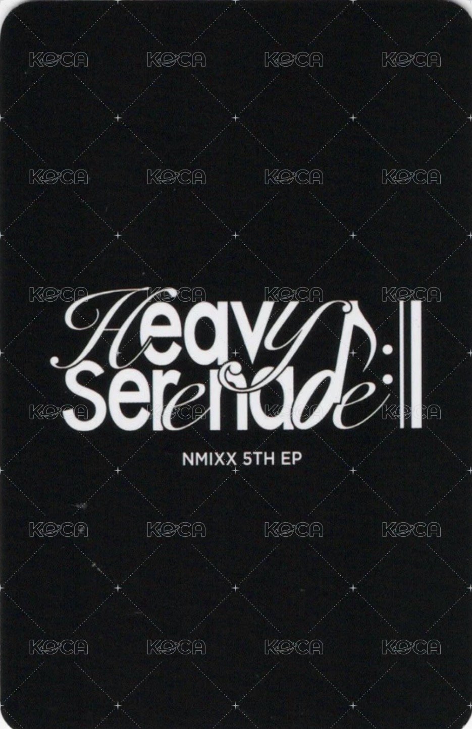Heavy Serenade k4 預售 特典卡  背面