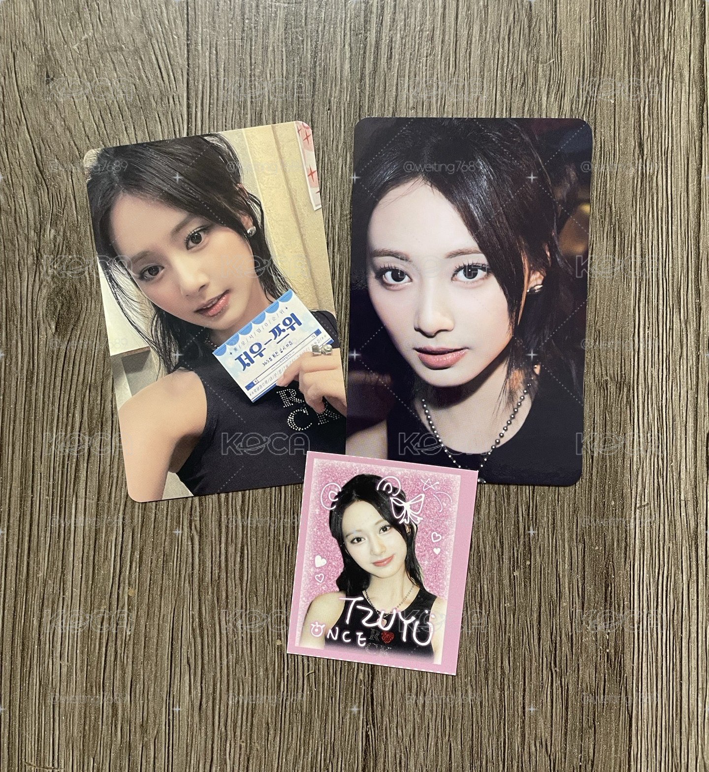 Twice_八週年快閃周邊 線下滿額卡/立牌卡：子瑜