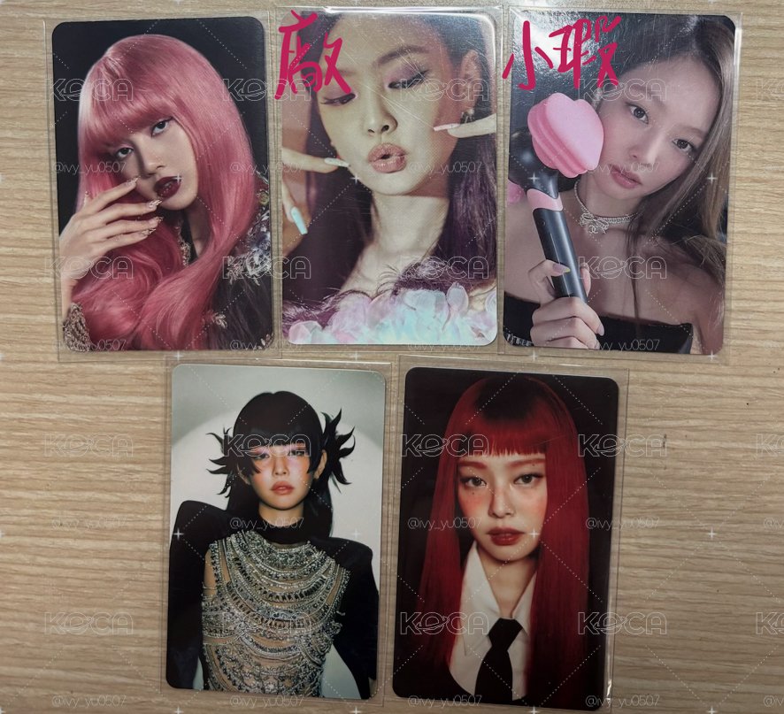 blackpink jennie lisa 4+1 粉髮莎 冰妮 粉錘妮/手燈妮 日專妮