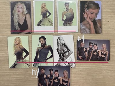 blackpink deadline wvs k4 ny 特典卡 預售禮 jennie rosie rosé lisa