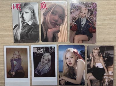 blackpink rosie rosé cd黑白肉 k4視聽簽售肉 tbl特典肉 首爾滿額拍立得 年曆yg特典