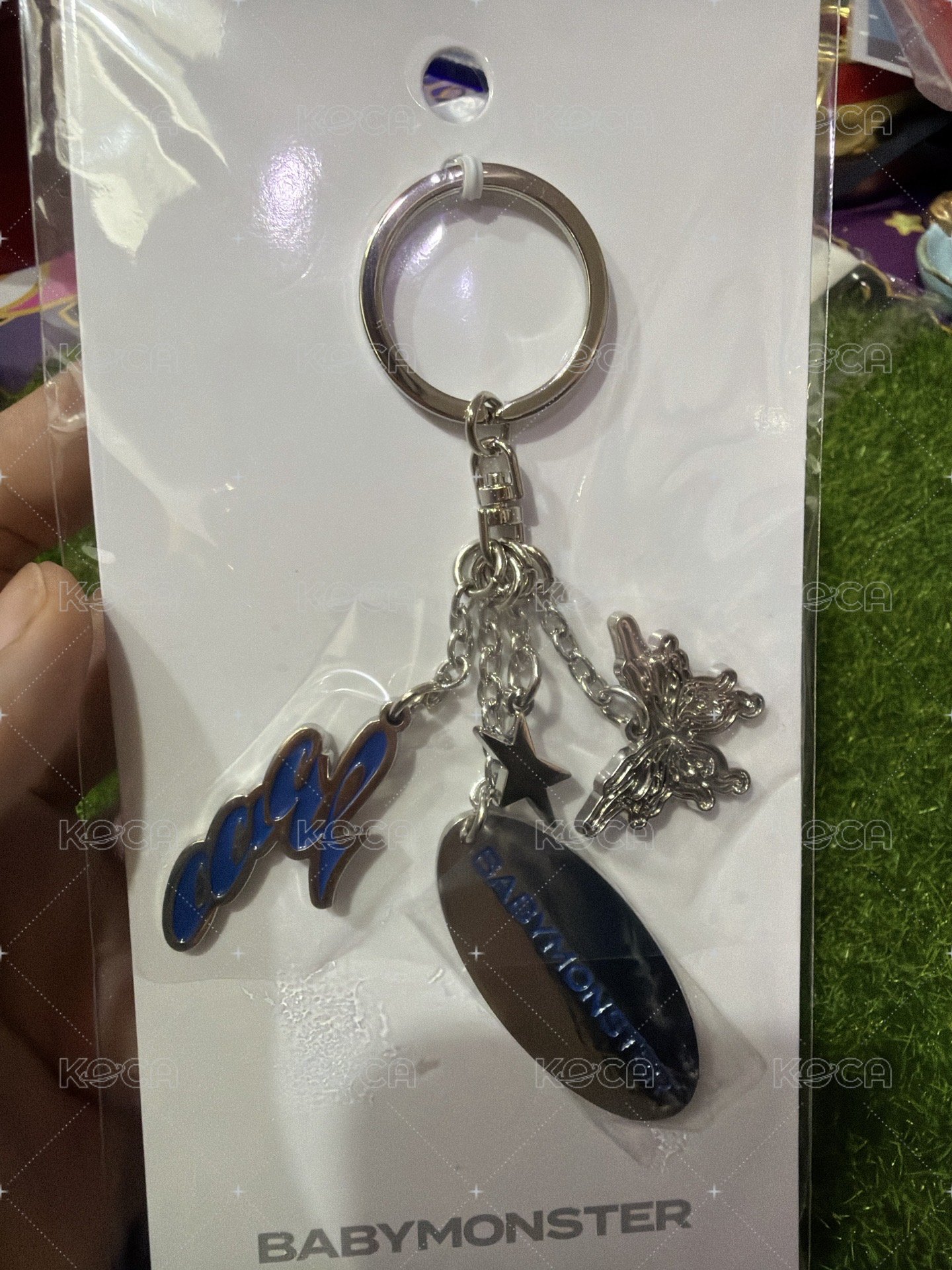 藍色鑰匙圈吊飾