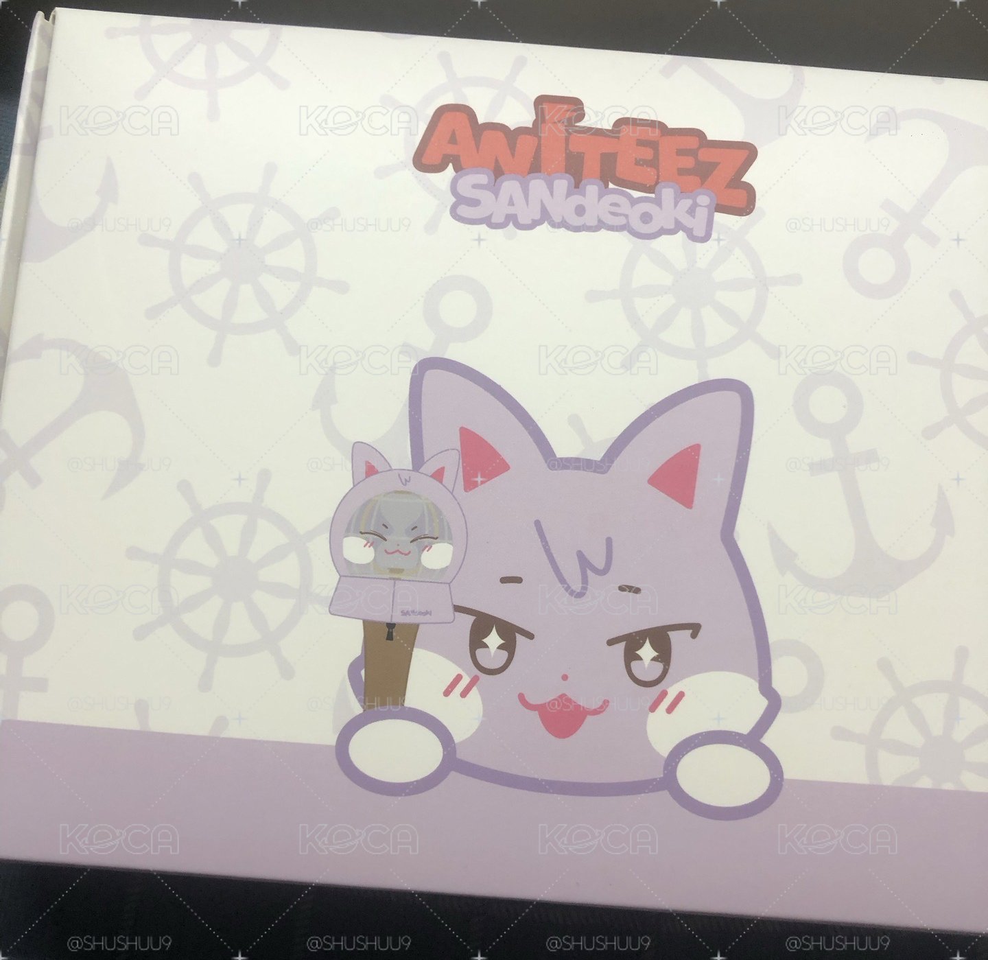 紫貓手燈套