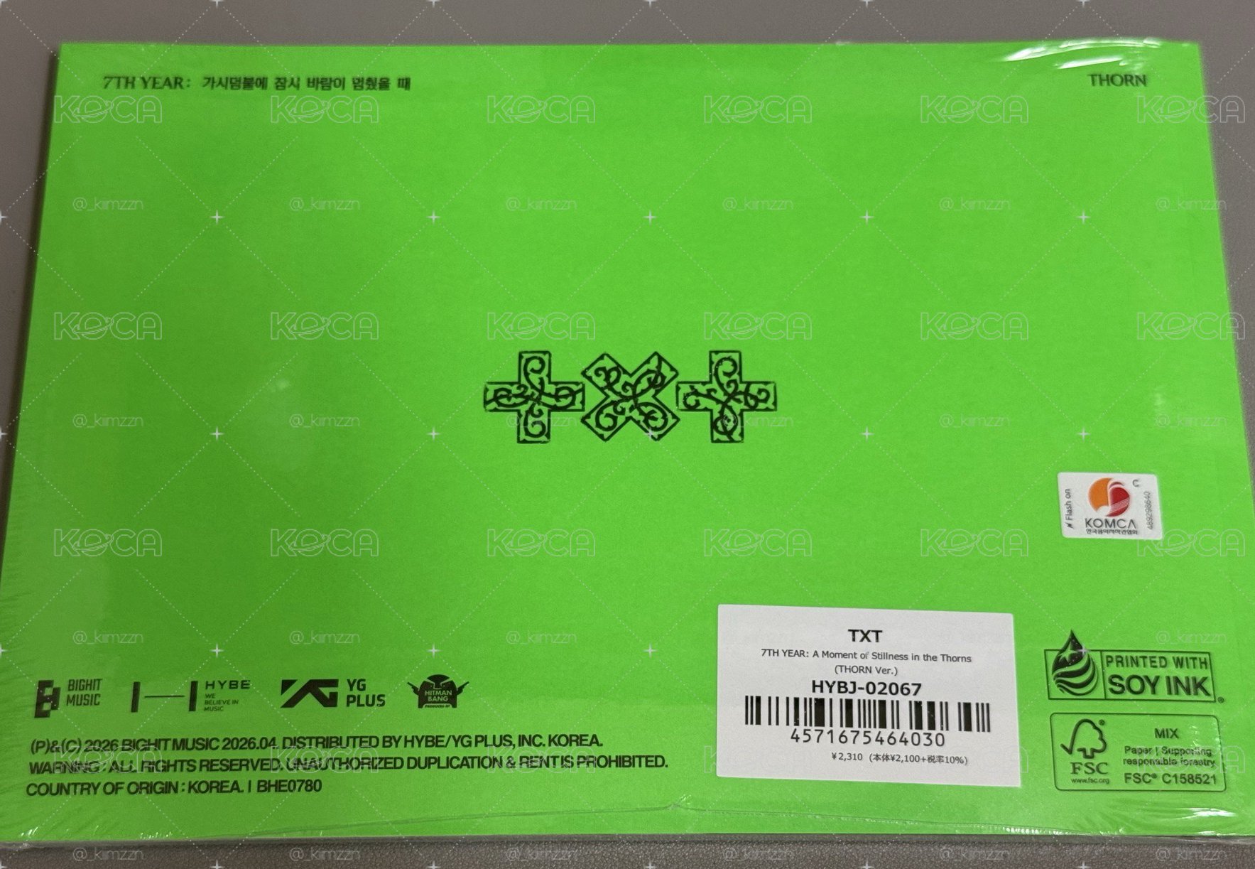 迷八 THORN ver.顯單封+日咖2.0