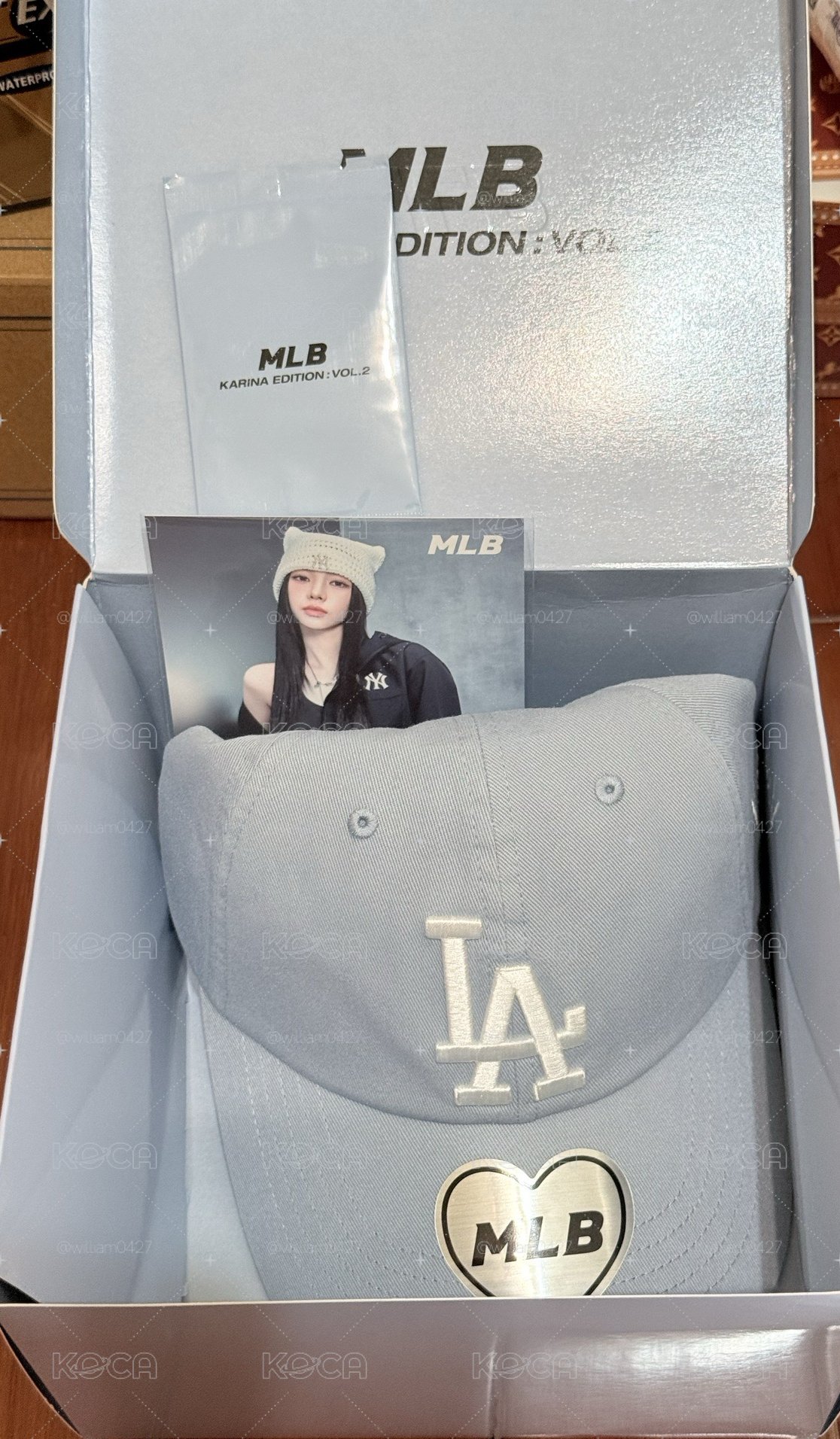 Karina MLB帽子2.0 淺藍色帽子卡組