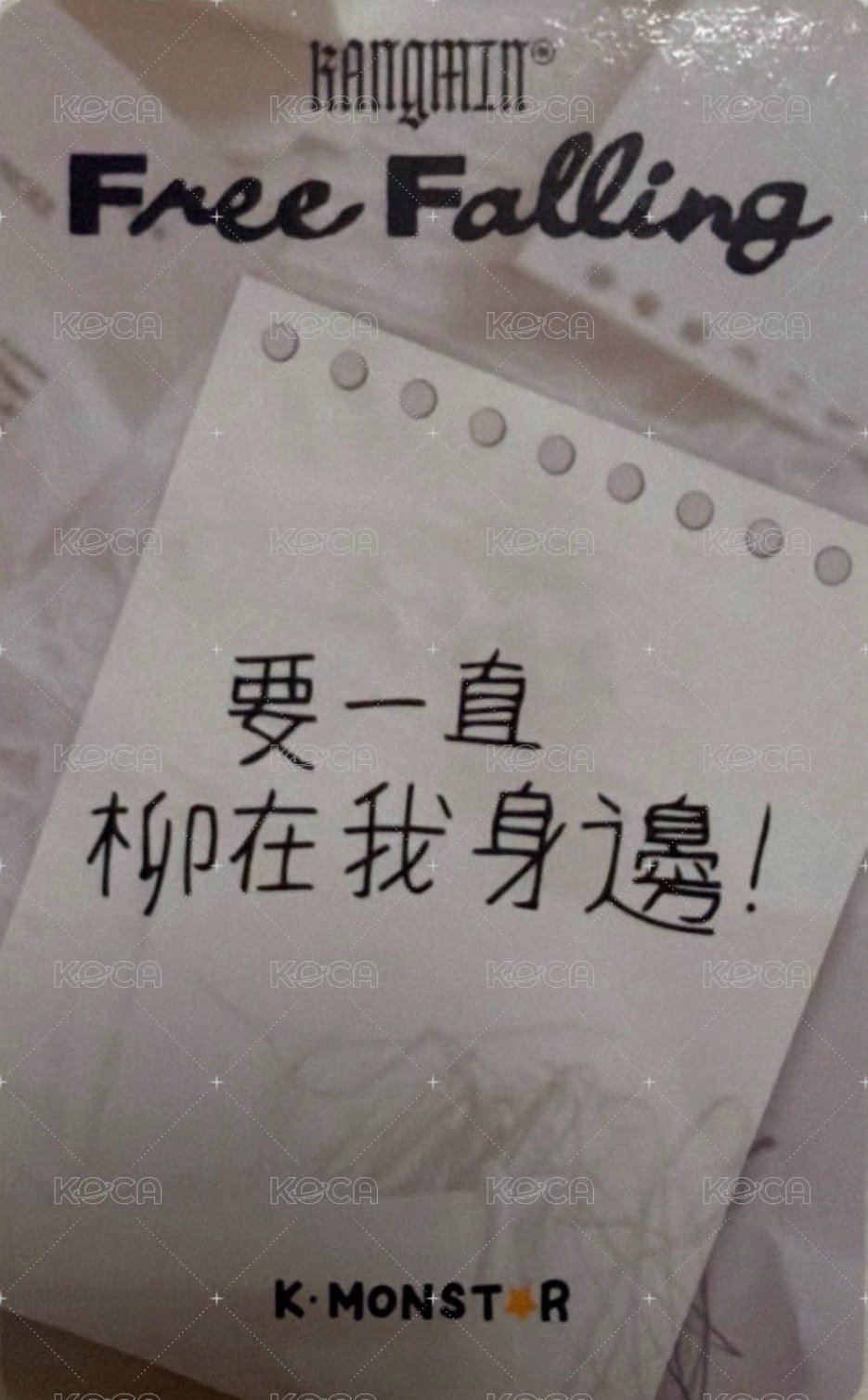 Free Falling km 台北 簽售卡 小狗ver. 背面