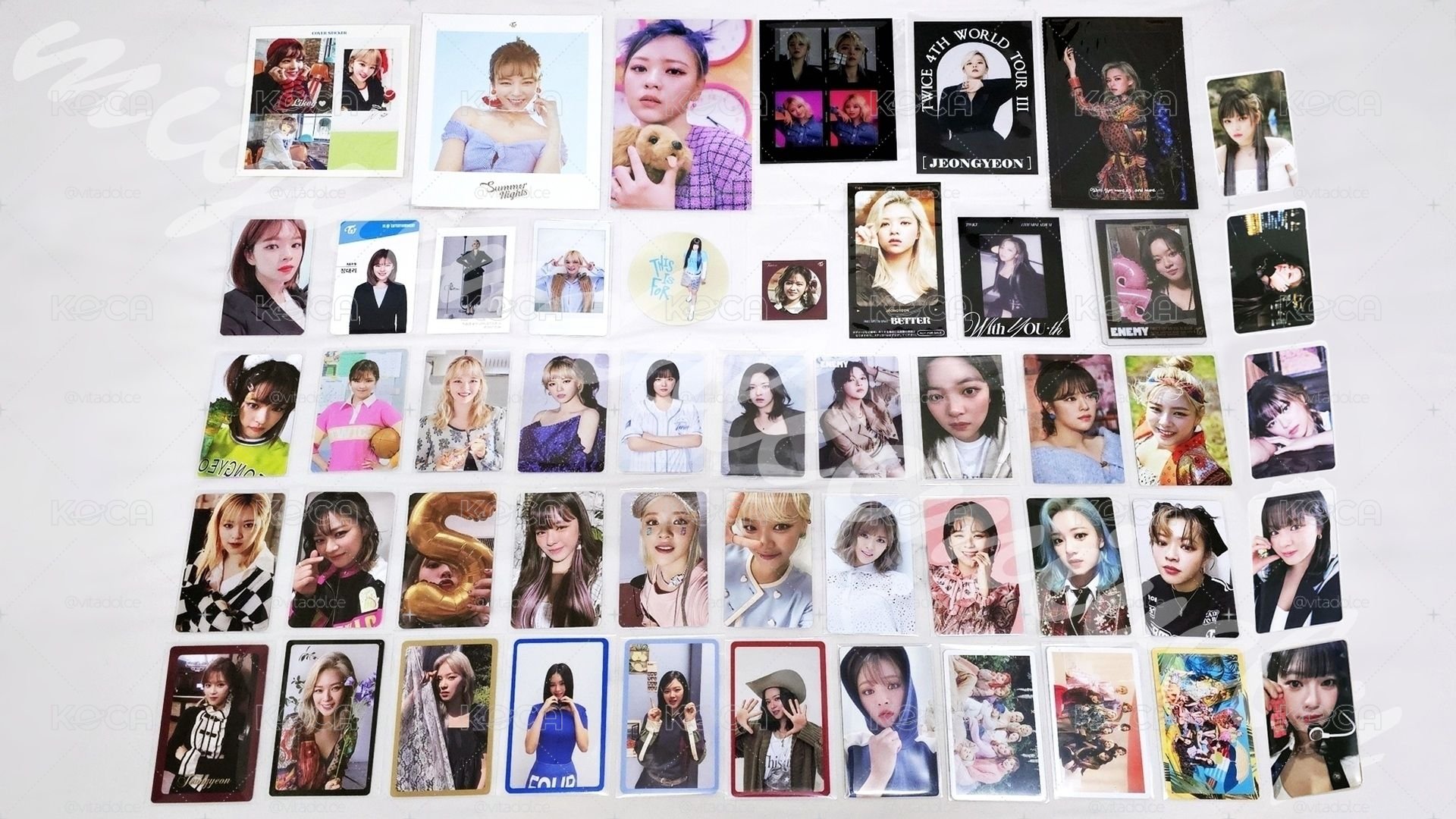 TWICE JEONGYEON SET 定延小卡周邊區 💚 編號見圖三 💕