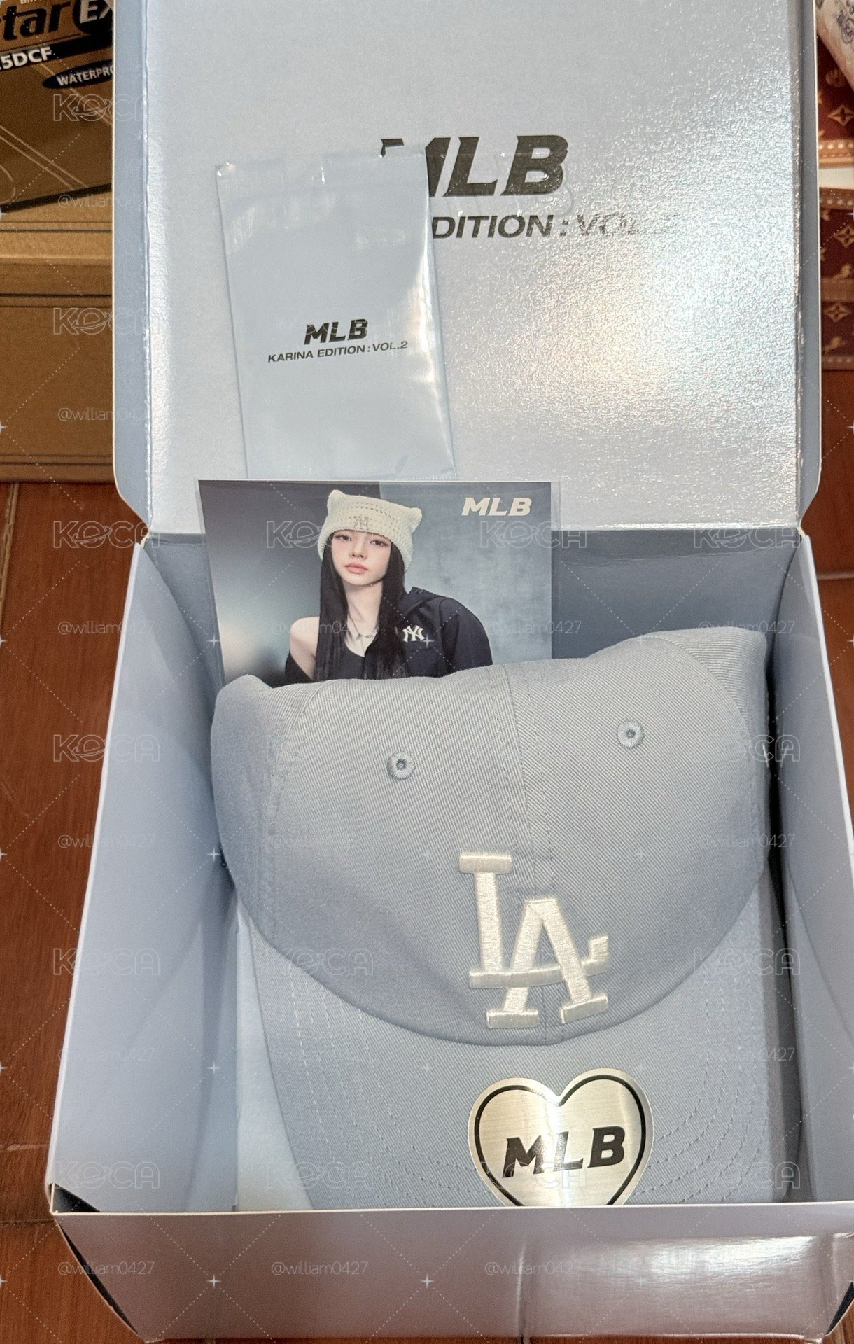 Karina MLB帽子2.0 淺藍色帽子卡組