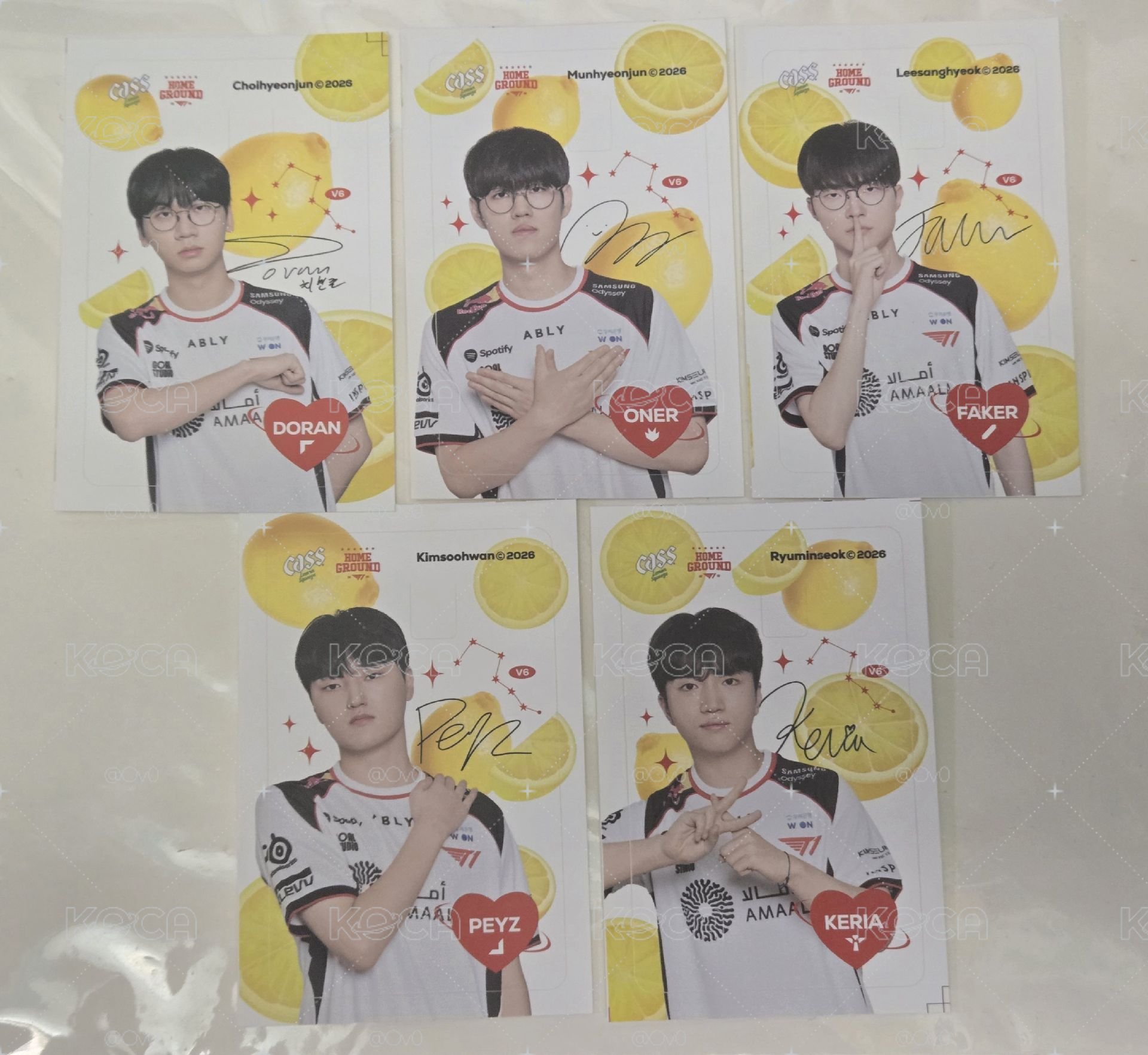 Cass 卡片貼紙 五張一組