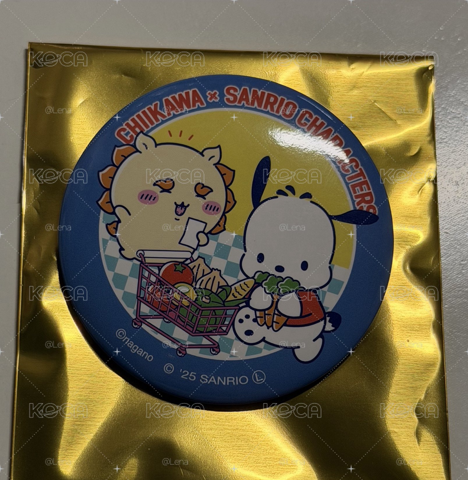獅薩 三麗鷗聯名徽章 全新附原袋