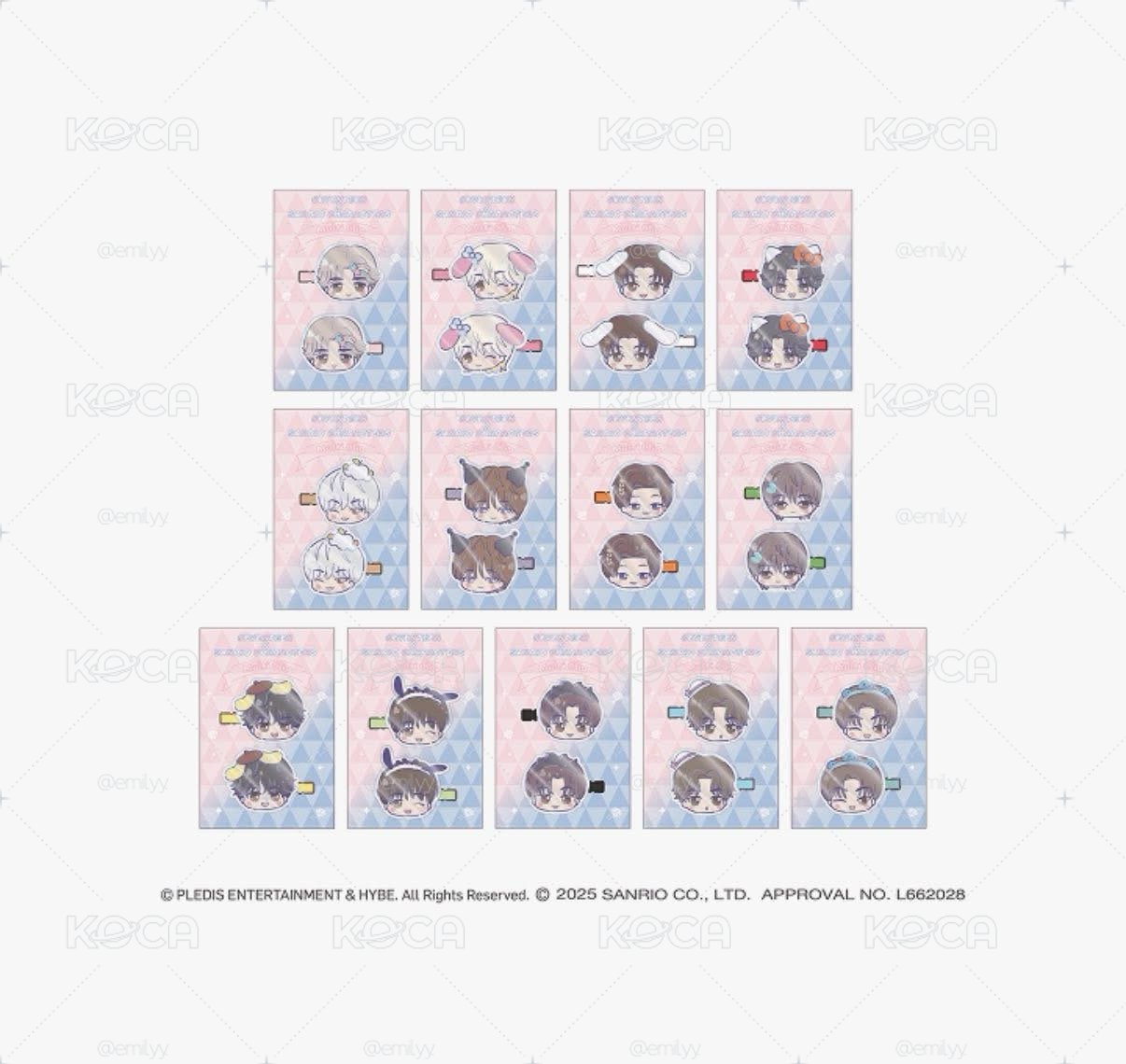 seventeen 三麗鷗髮夾