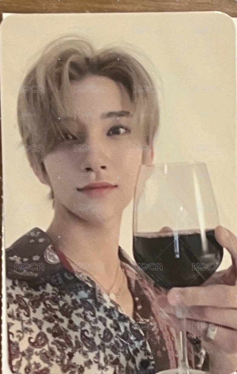 seventeen 洪知秀 joshua 紅酒刷 年曆卡