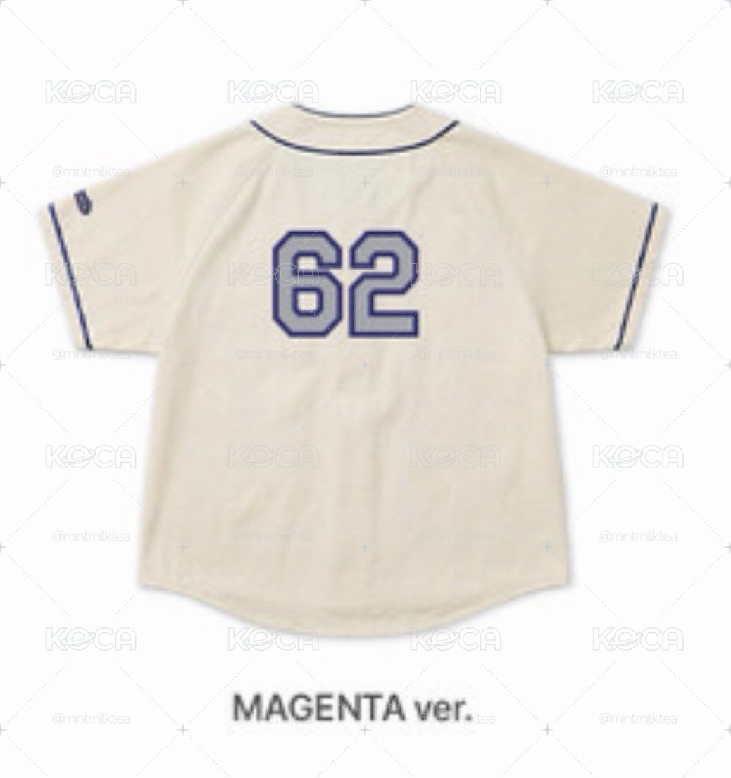 QWER 迷4Ceremony快閃店球衣 Magenta款 含滿額卡1張